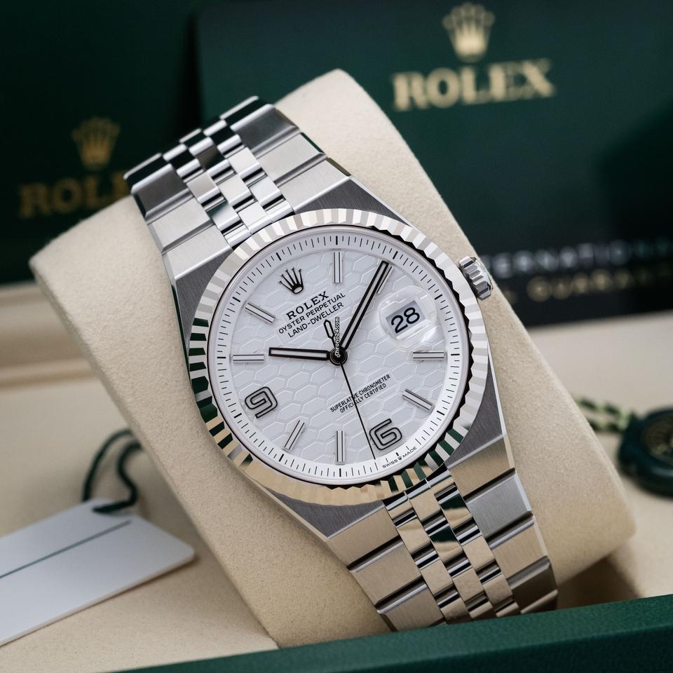 Land-Dweller 40 mm 127334 – Luxus Uhr aus Oystersteel & Weißgold