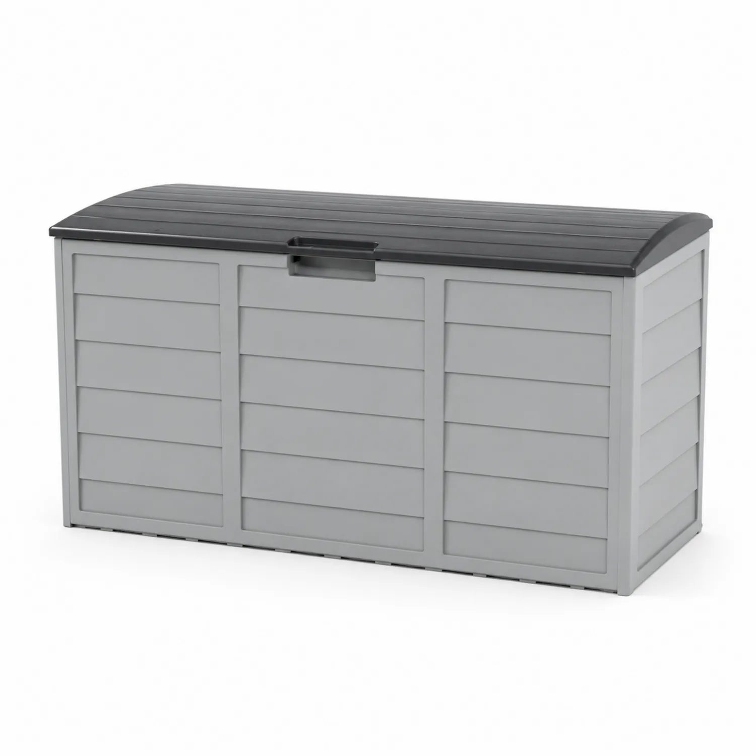 Aufbewahrungsbox Kunststoff Grau Schwarz 119x48x60 cm-Casdwell