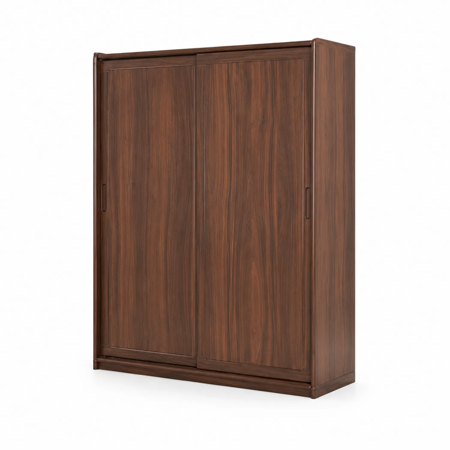 Kleiderschrank mit Schiebetüren aus Holz in Braun 200x150x60 cm-Casdwell