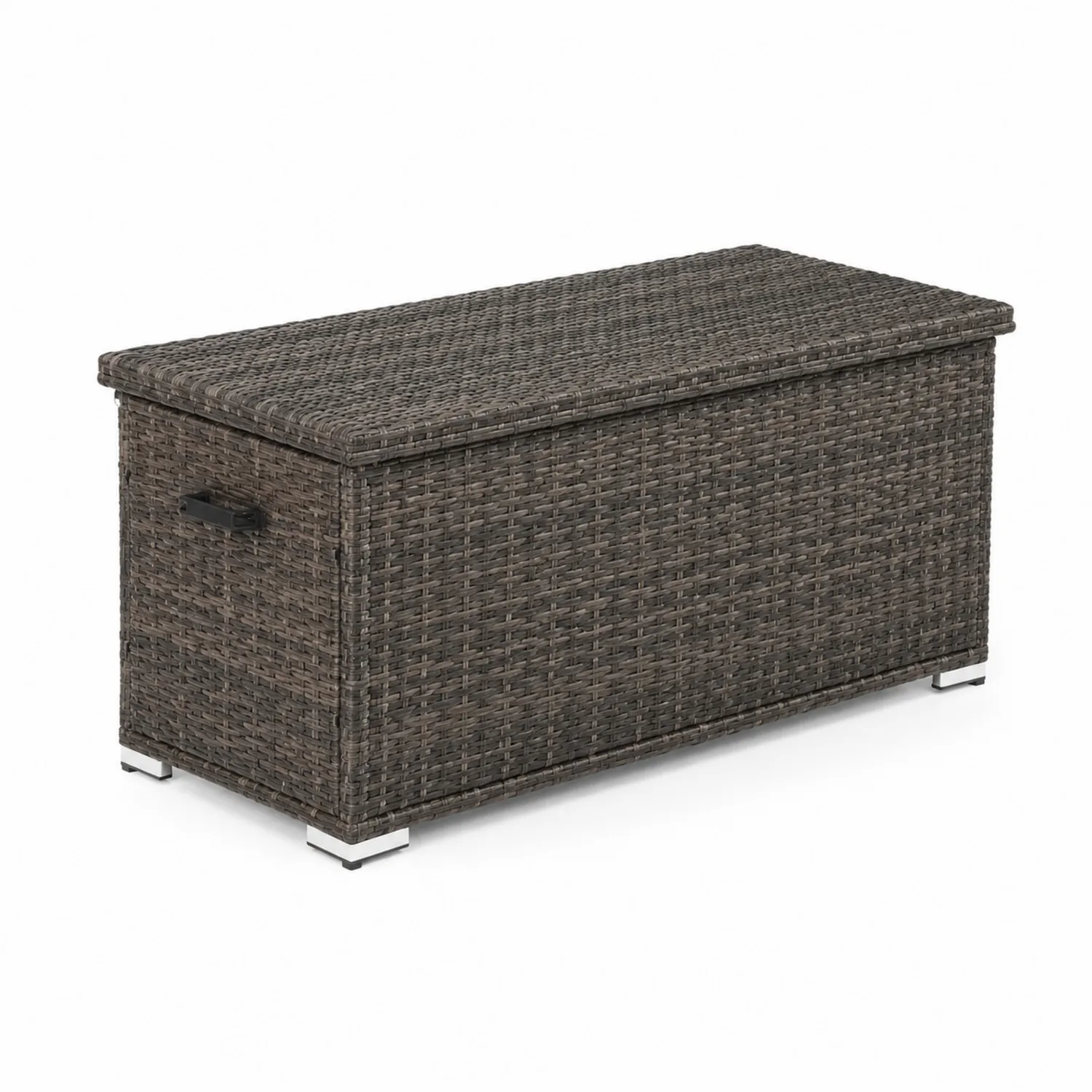 Rattan Aufbewahrungsbox Grau 120x50x60 cm-Casdwell