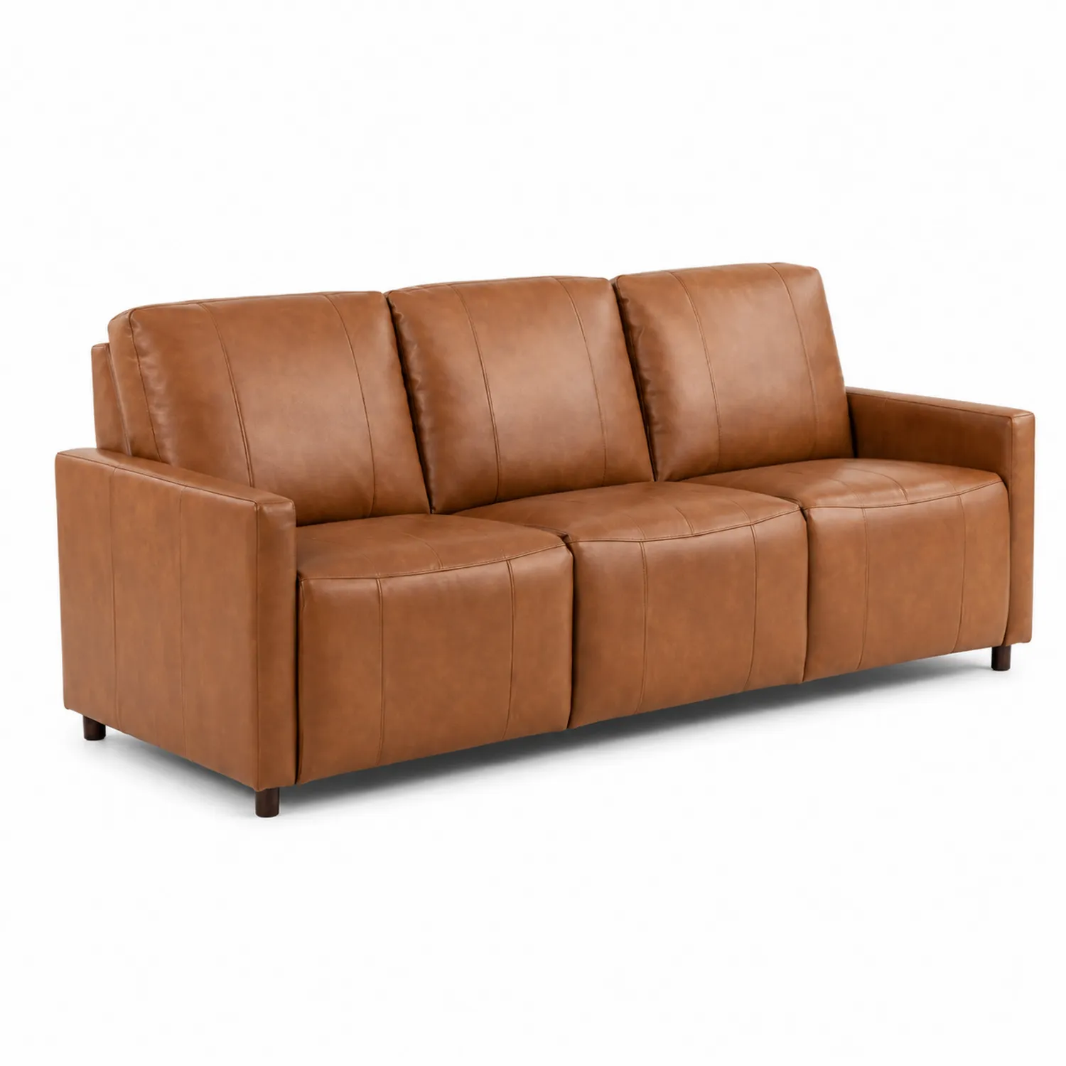 3-Sitzer Sofa Echtleder Braun 210 cm-Casdwell