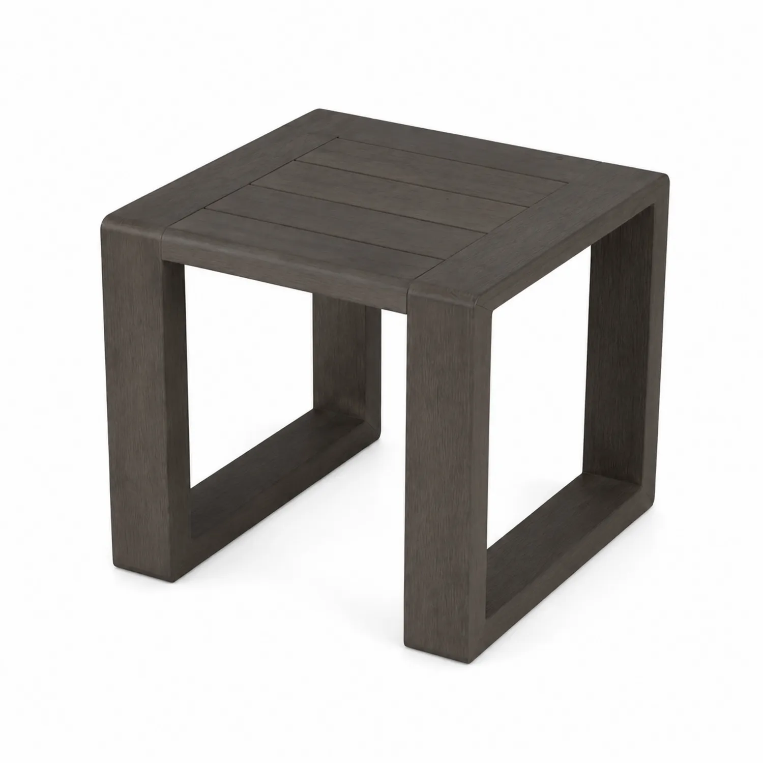 Beistelltisch quadratisch Holz Dunkelgrau 45x45x45cm-Casdwell
