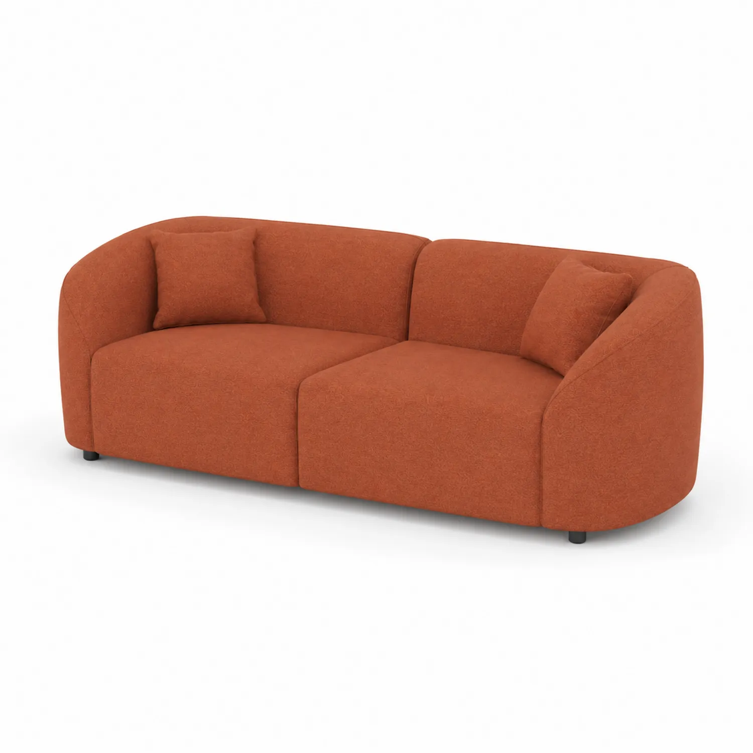 Modulares Sofa 3-Sitzer Stoff Orange-Casdwell