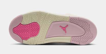 4 Retro Pink Pearl And Iced Carmine Preschool Lifestyle Shoes (Pearl Pink/Iced Carmine/Coconut Milk)