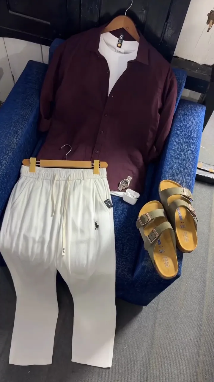 Elegant Cotton-Linen Polo Set