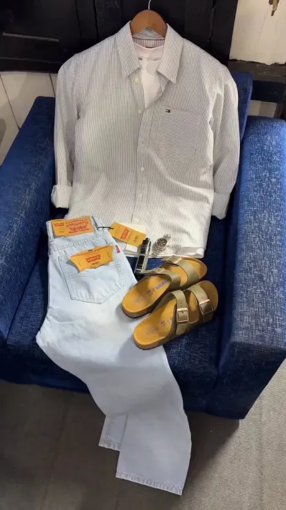 Elegant Cotton-Linen Polo Set