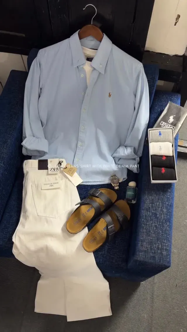 Elegant Cotton-Linen Polo Set