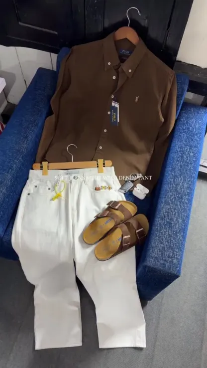 Linen polo set