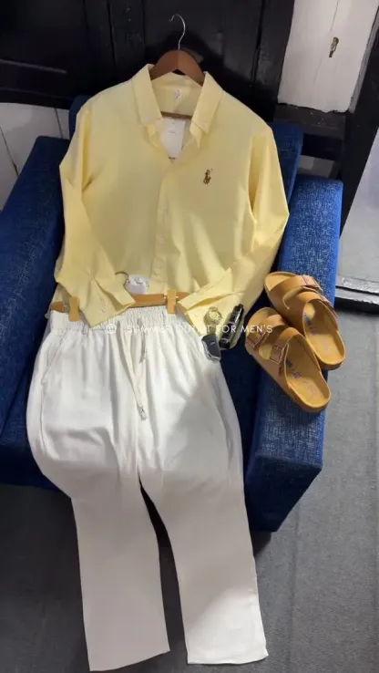 Linen polo set