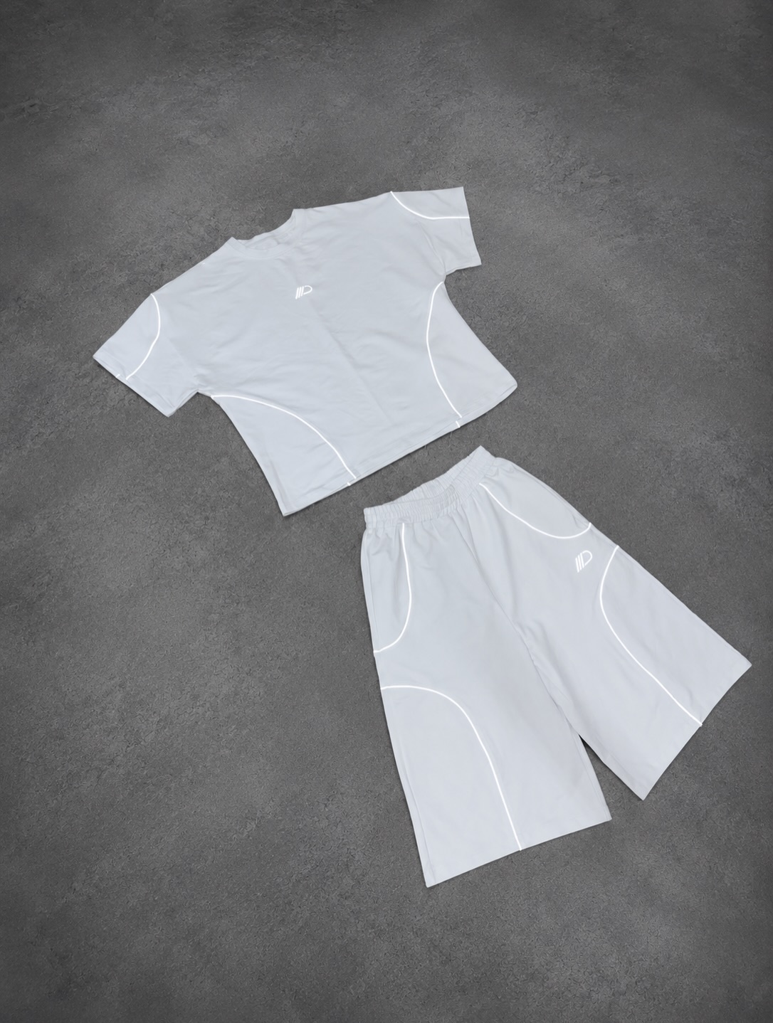 Reflective Sportswear Shorts Set
