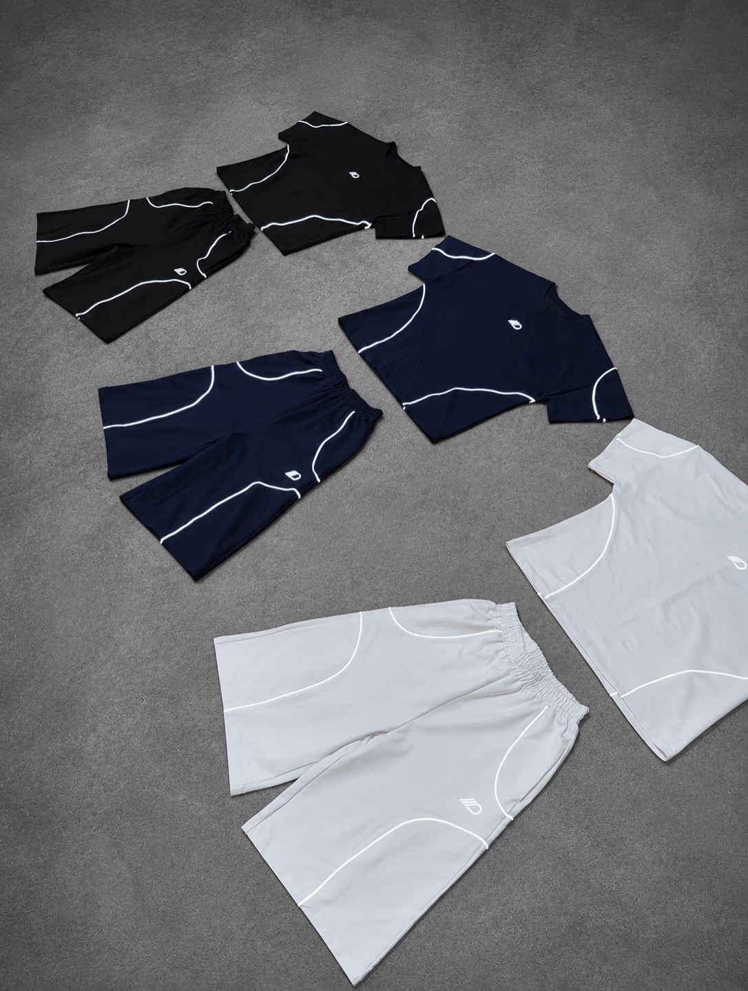 Reflective Sportswear Shorts Set