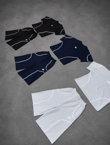 Reflective Sportswear Shorts Set