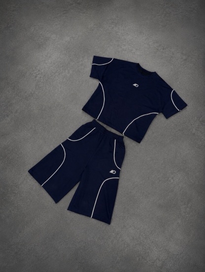 Reflective Sportswear Shorts Set