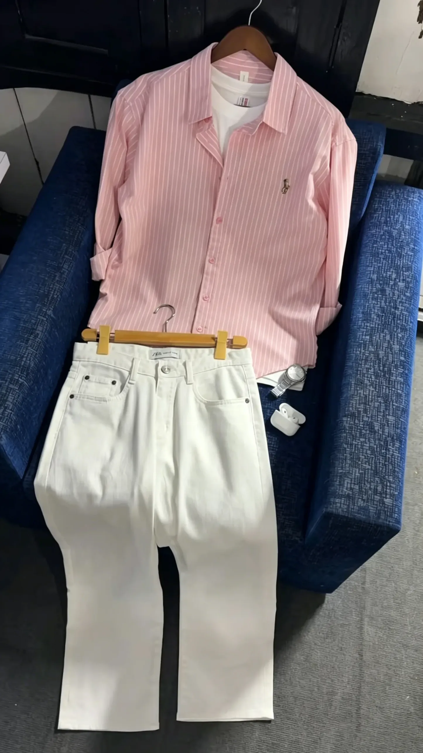 Linen polo set