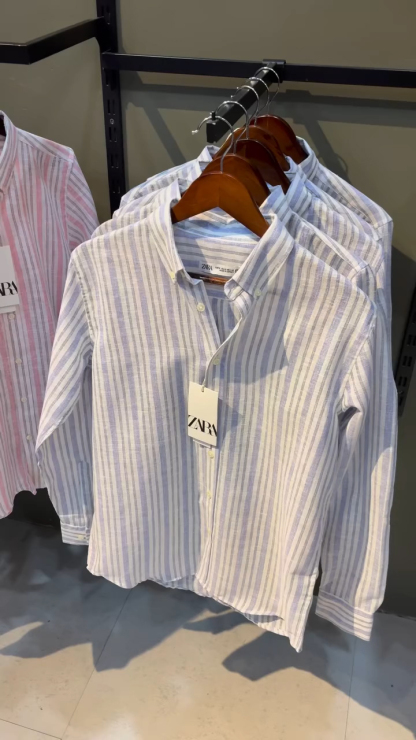Stripe Linen Polo Shirt – 3 Colors