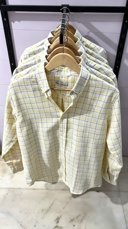 Checked Linen Polo Shirt – 3 Colors