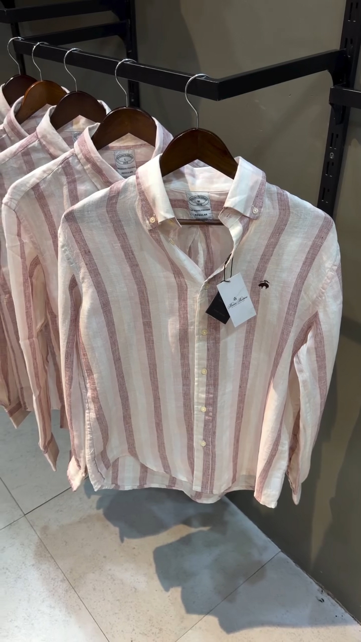 Stripe Linen Polo Shirt – 5 Colors