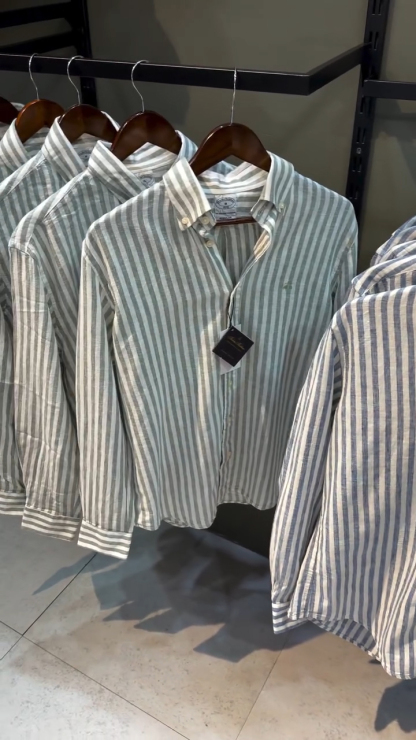Stripe Linen Polo Shirt – 5 Colors