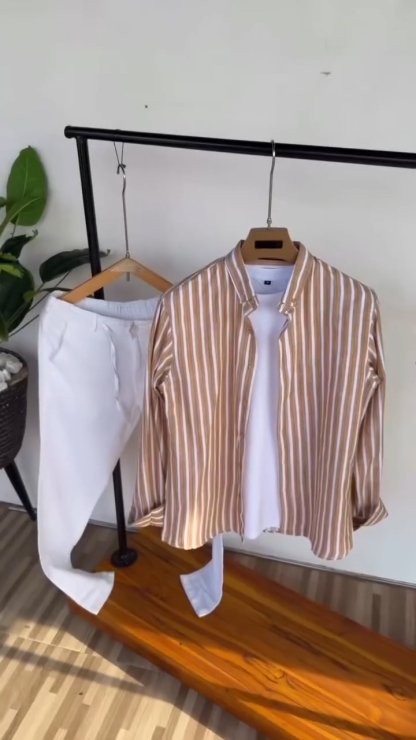 Striped Linen Combo Set- 4 Colors