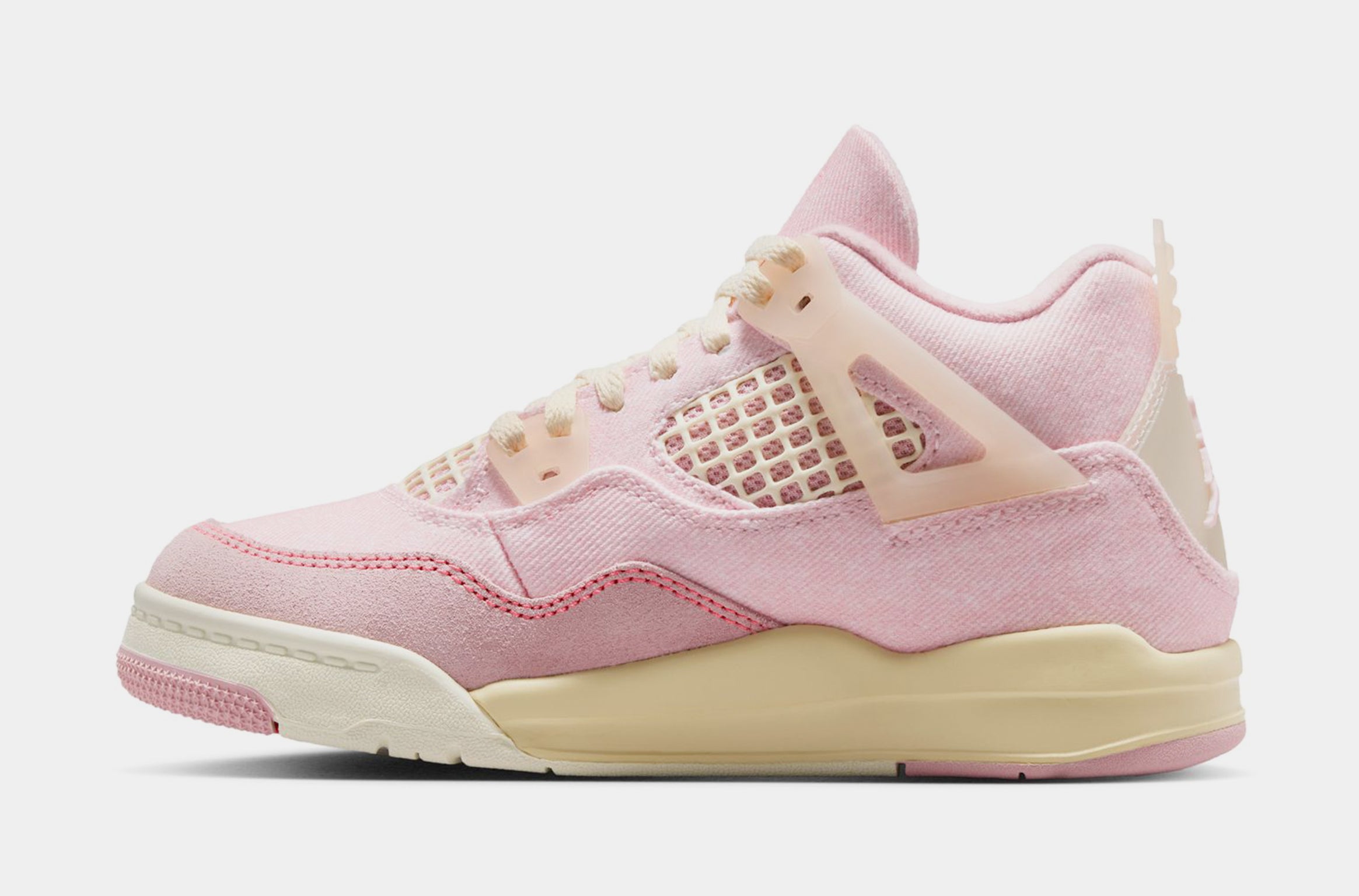 4 Retro Pink Pearl And Iced Carmine Preschool Lifestyle Shoes (Pearl Pink/Iced Carmine/Coconut Milk)