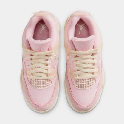 4 Retro Pink Pearl And Iced Carmine Preschool Lifestyle Shoes (Pearl Pink/Iced Carmine/Coconut Milk)