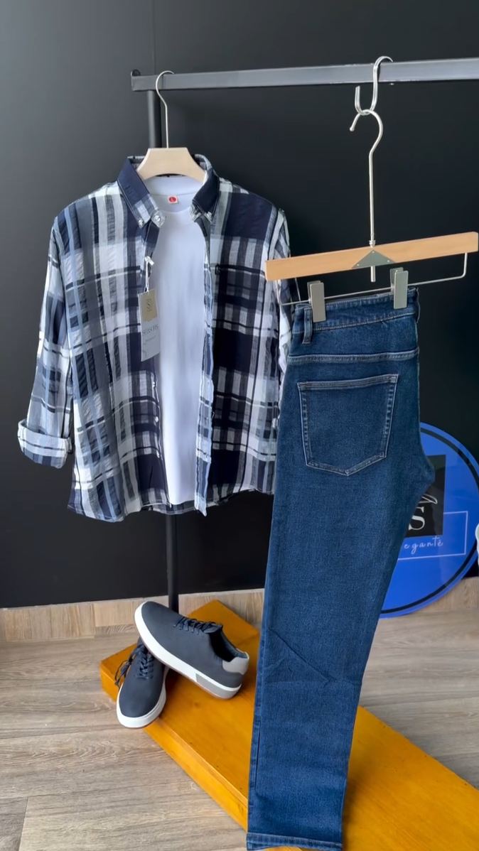 Plaid Linen Combo Set- 4 Colors