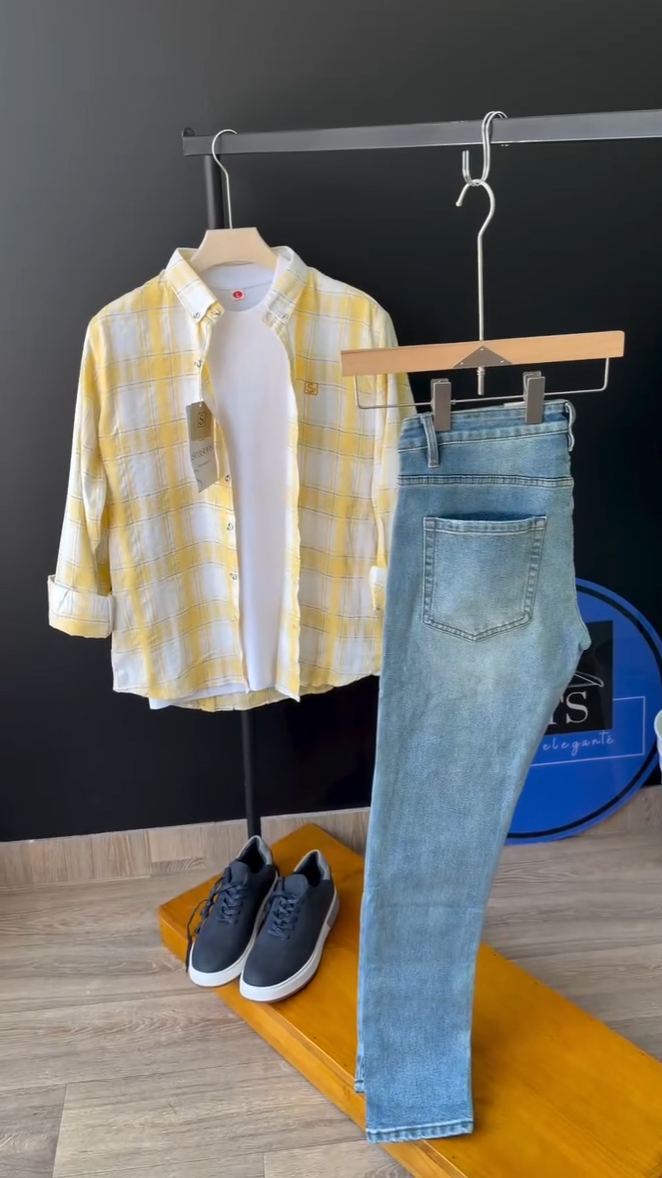 Plaid Linen Combo Set- 4 Colors