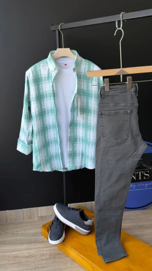 Plaid Linen Combo Set- 4 Colors