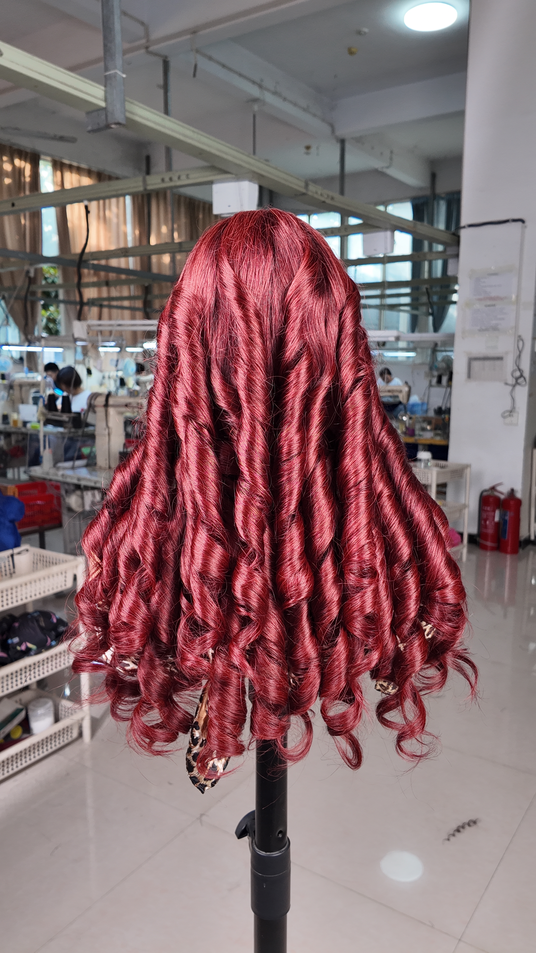 Cherry Cola Red Loose Body Wave 5x6 Transparent Lace Wig 24" | 250% Density 329g Glueless Human Hair