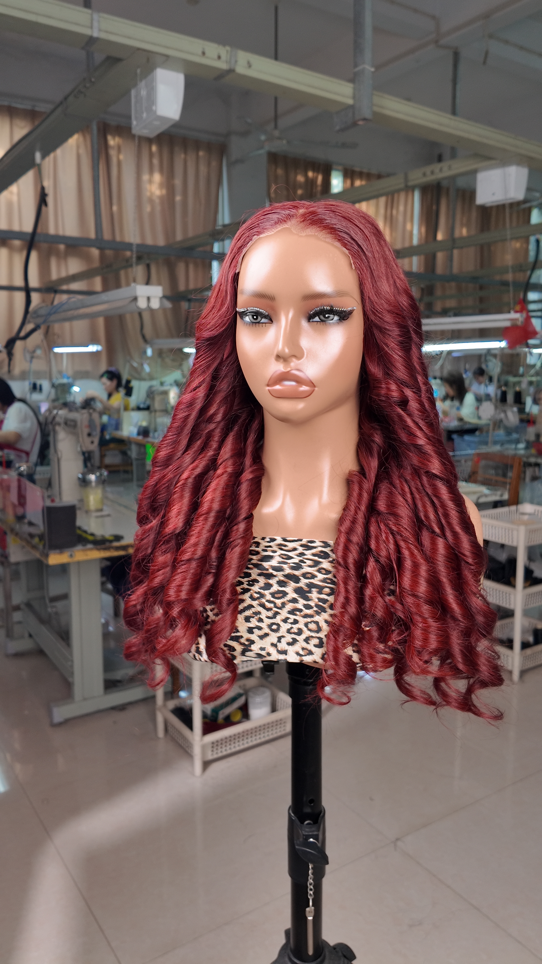 Cherry Cola Red Loose Body Wave 5x6 Transparent Lace Wig 24" | 250% Density 329g Glueless Human Hair