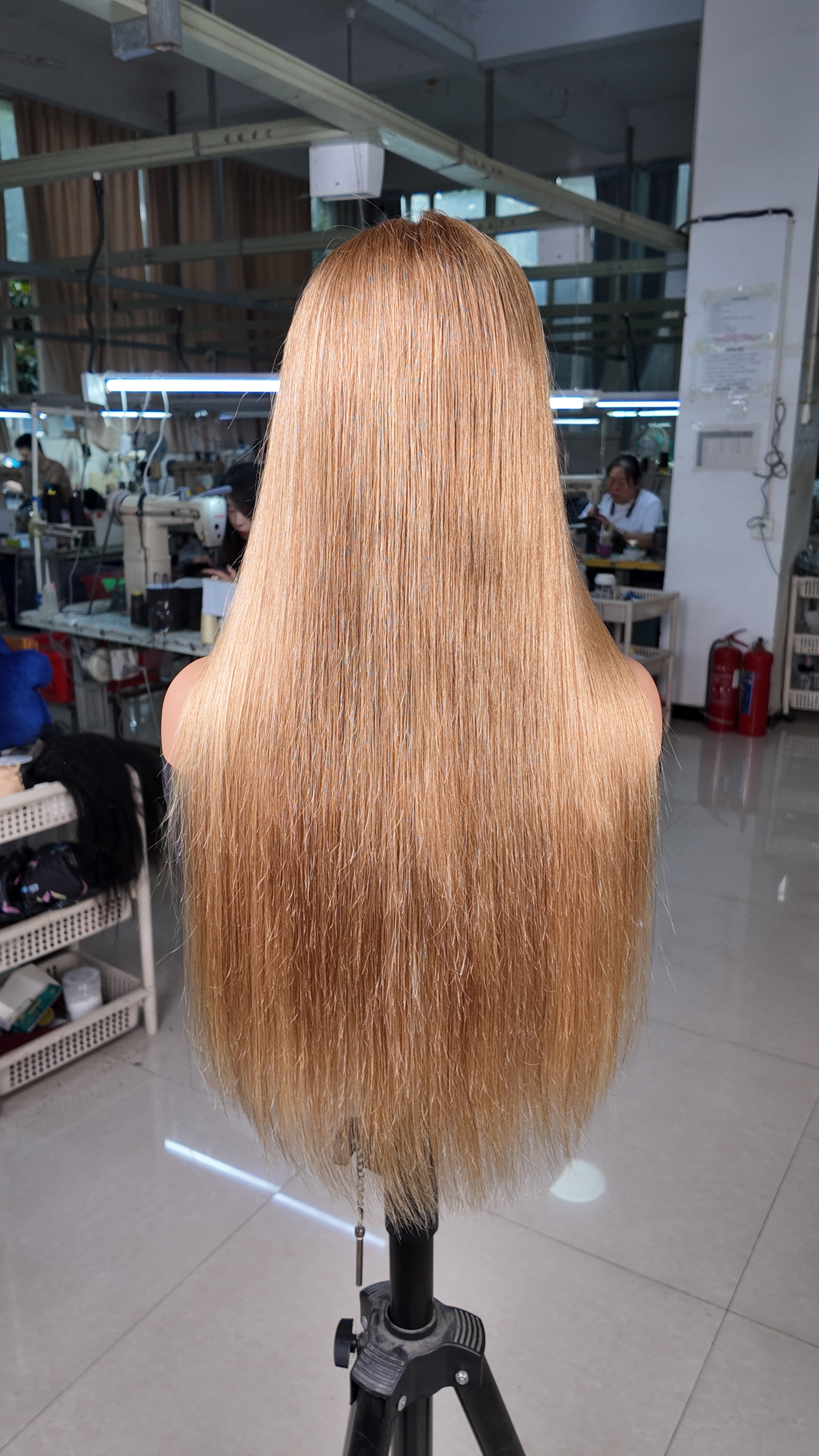 24 Inches 5*5 Lace Glueless Wig PT8/27 Honey Blonde Straight Lace Closure Wig | 100% Human Hair, Pre-Plucked