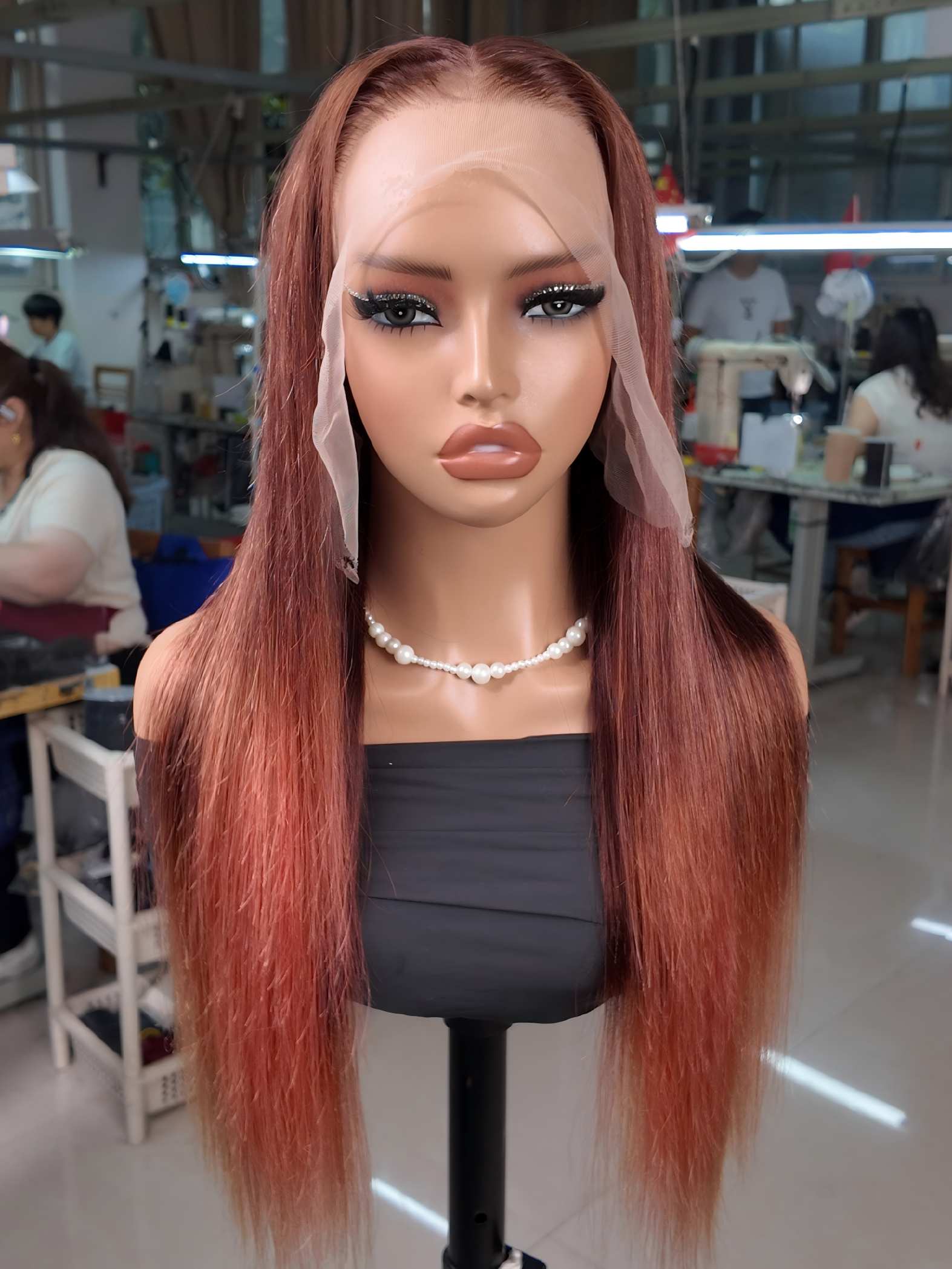 Ombre Auburn Copper Wig