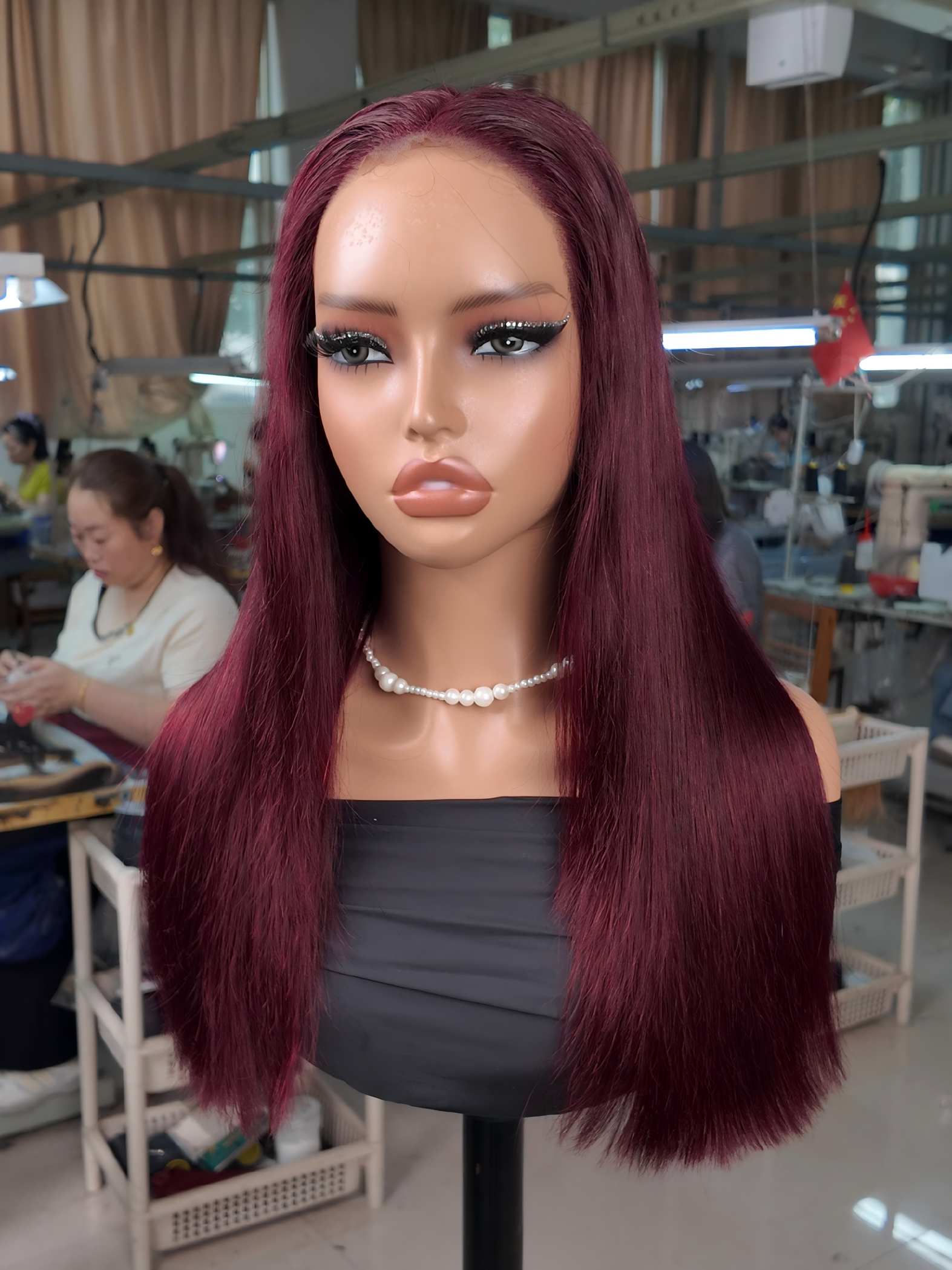 Burgundy Wig
