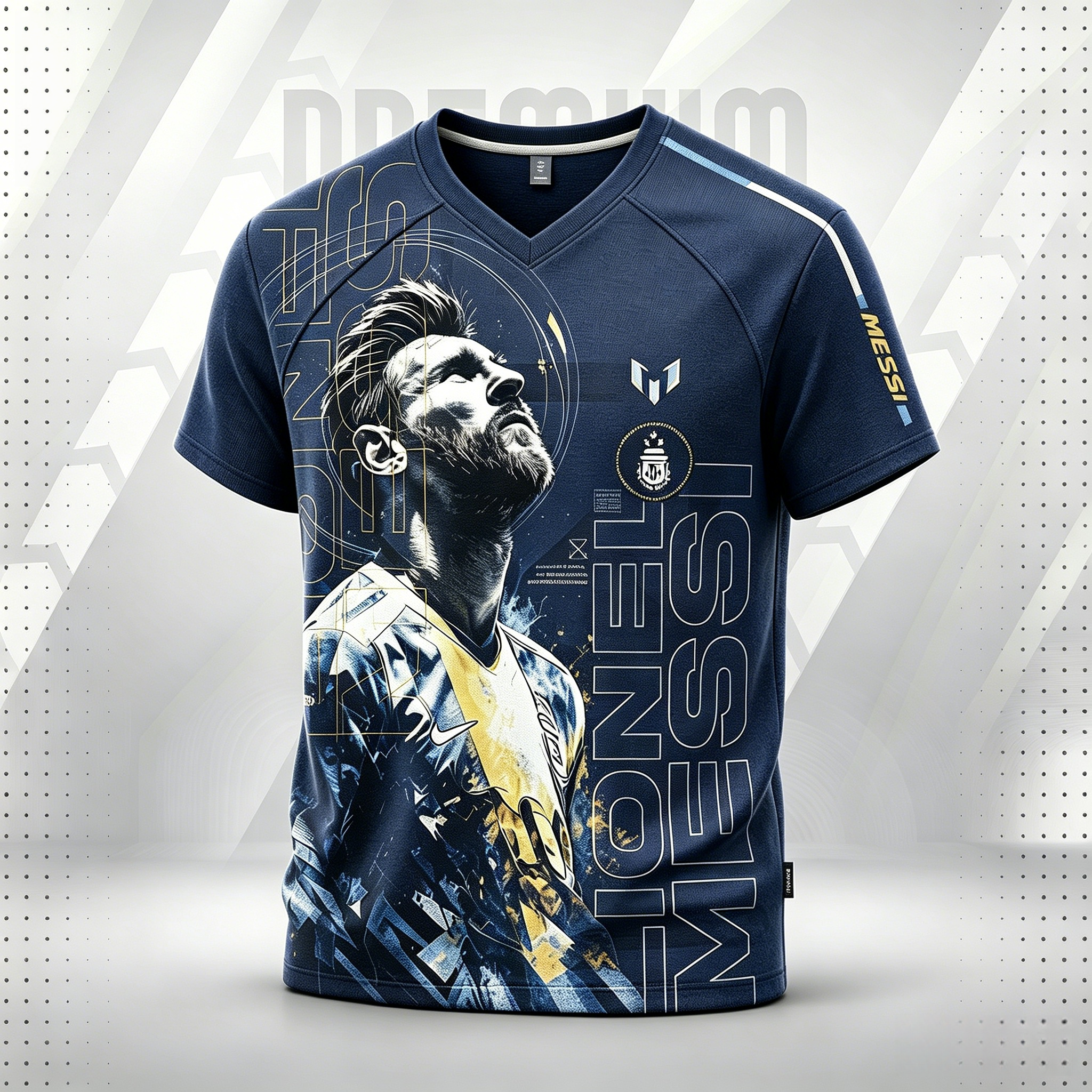 Exclusive Design-Men's Argentina Football Cheering Print Fan T-Shirt
