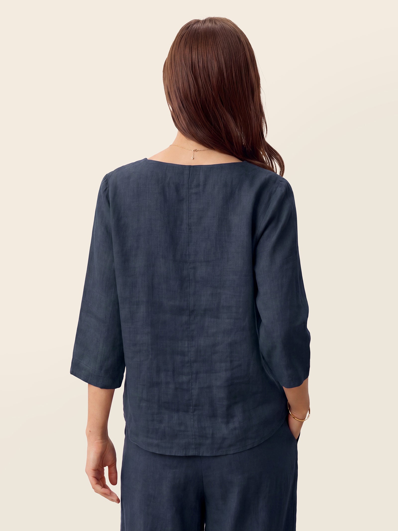 Casual two-piece set: linen cotton top and trousers – create a stylish look in 5 seconds