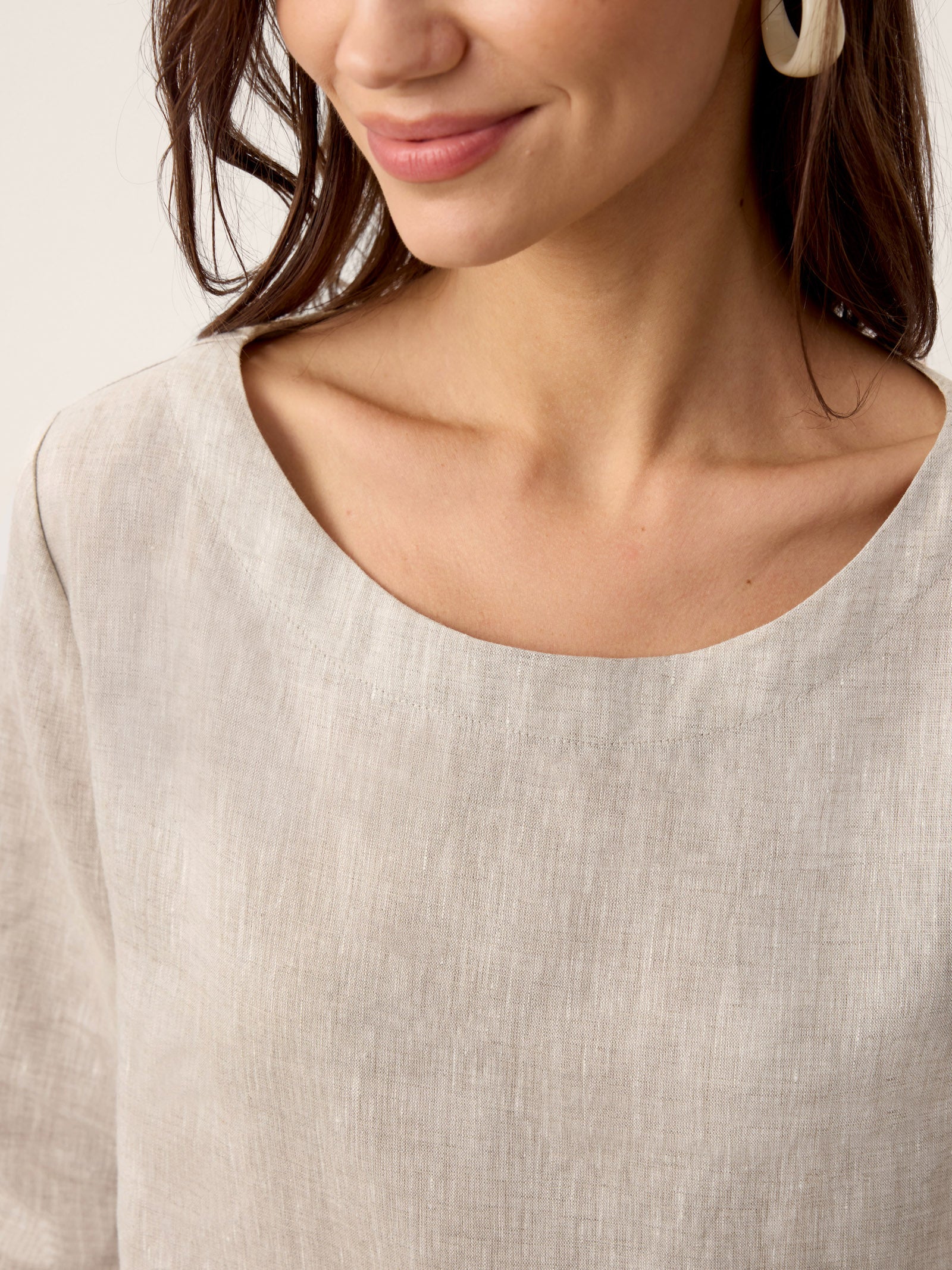 Casual two-piece set: linen cotton top and trousers – create a stylish look in 5 seconds
