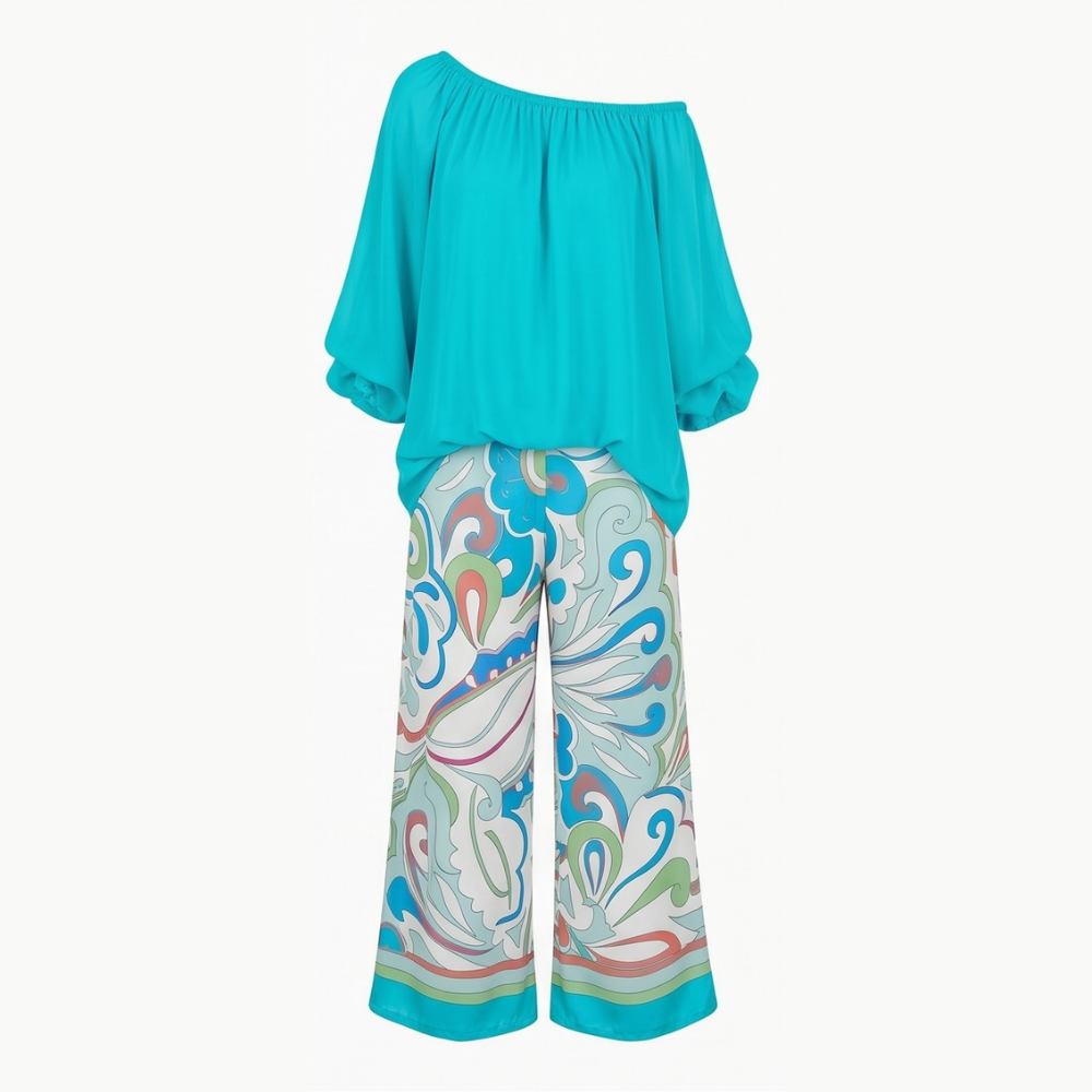 Luvella™ – Flowy Resort-Wear Two-Piece Set