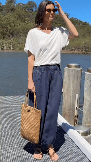 Linen Pants - Made of 100% linen-breathable and comfortable