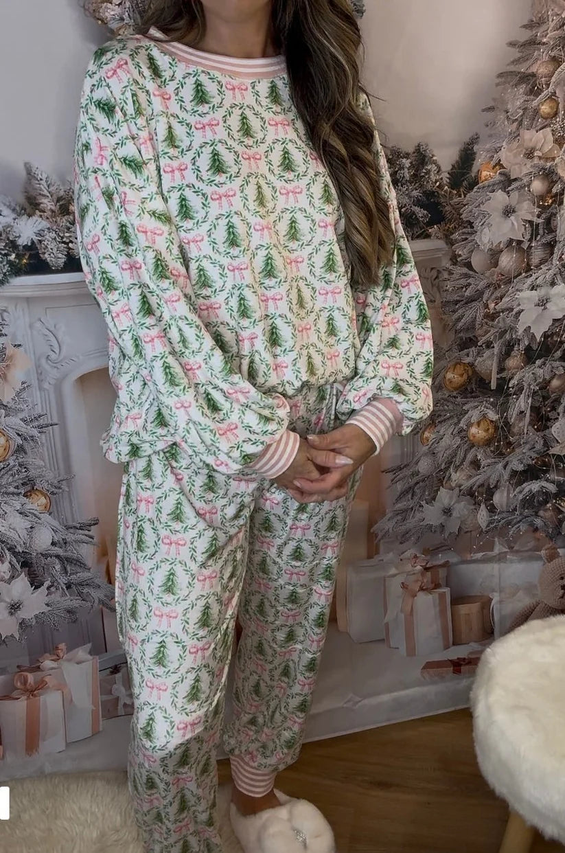 🎃Women's Cute Holiday‑Print Pajama Set🎁 Buy 2 Free Shipping!