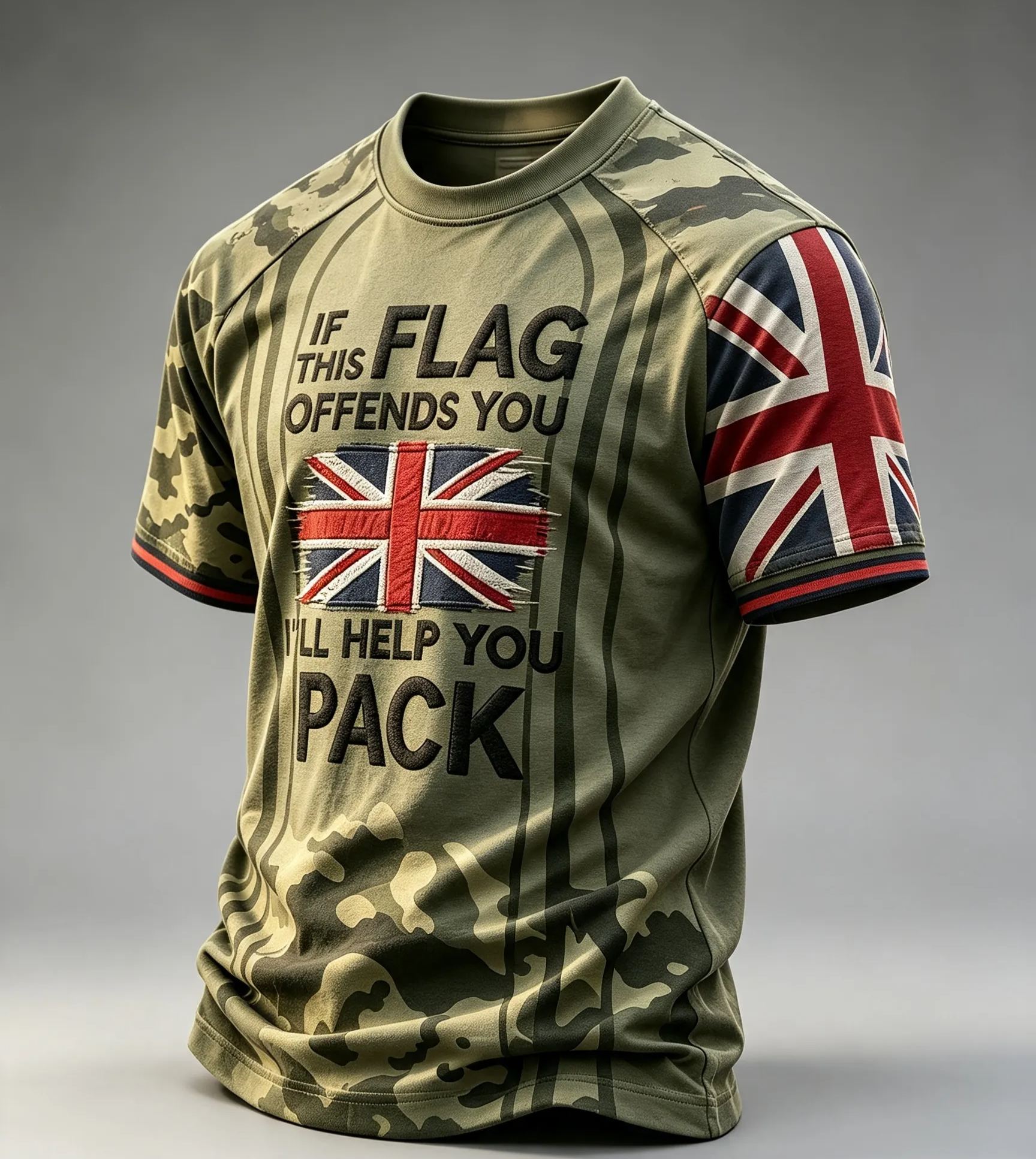 Men's IF THIS FLAG OFFENDS YOU I'LL HELP YOU PACK short sleeve t-shirt
