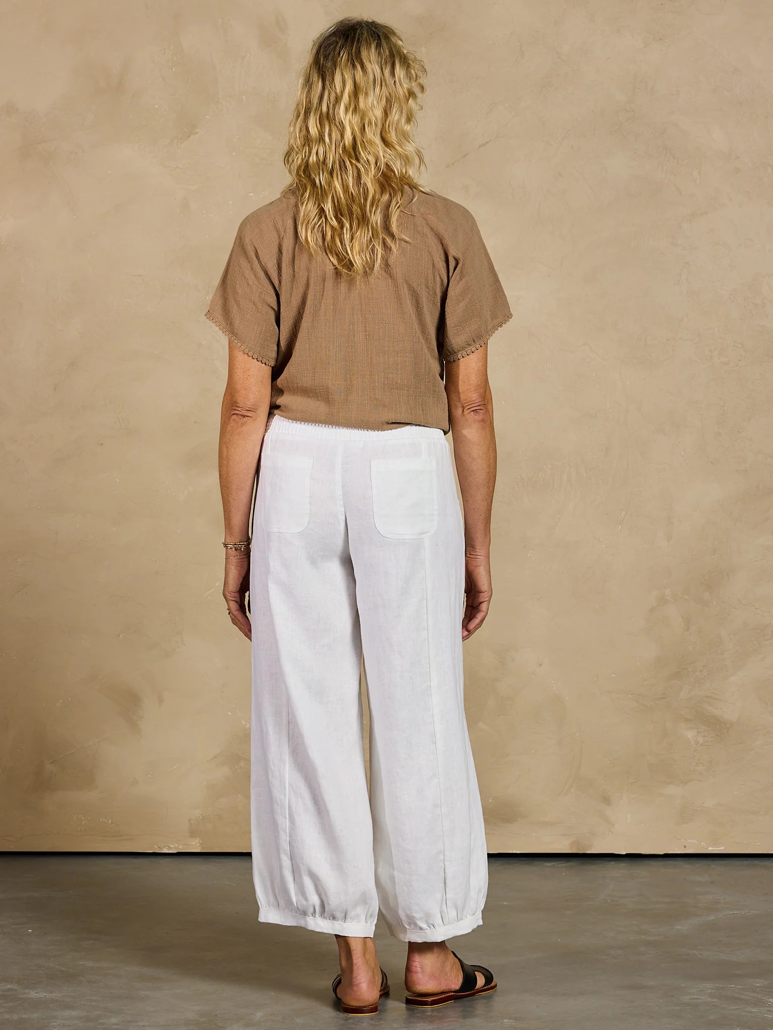 Sadhu French Linen Pants Navy