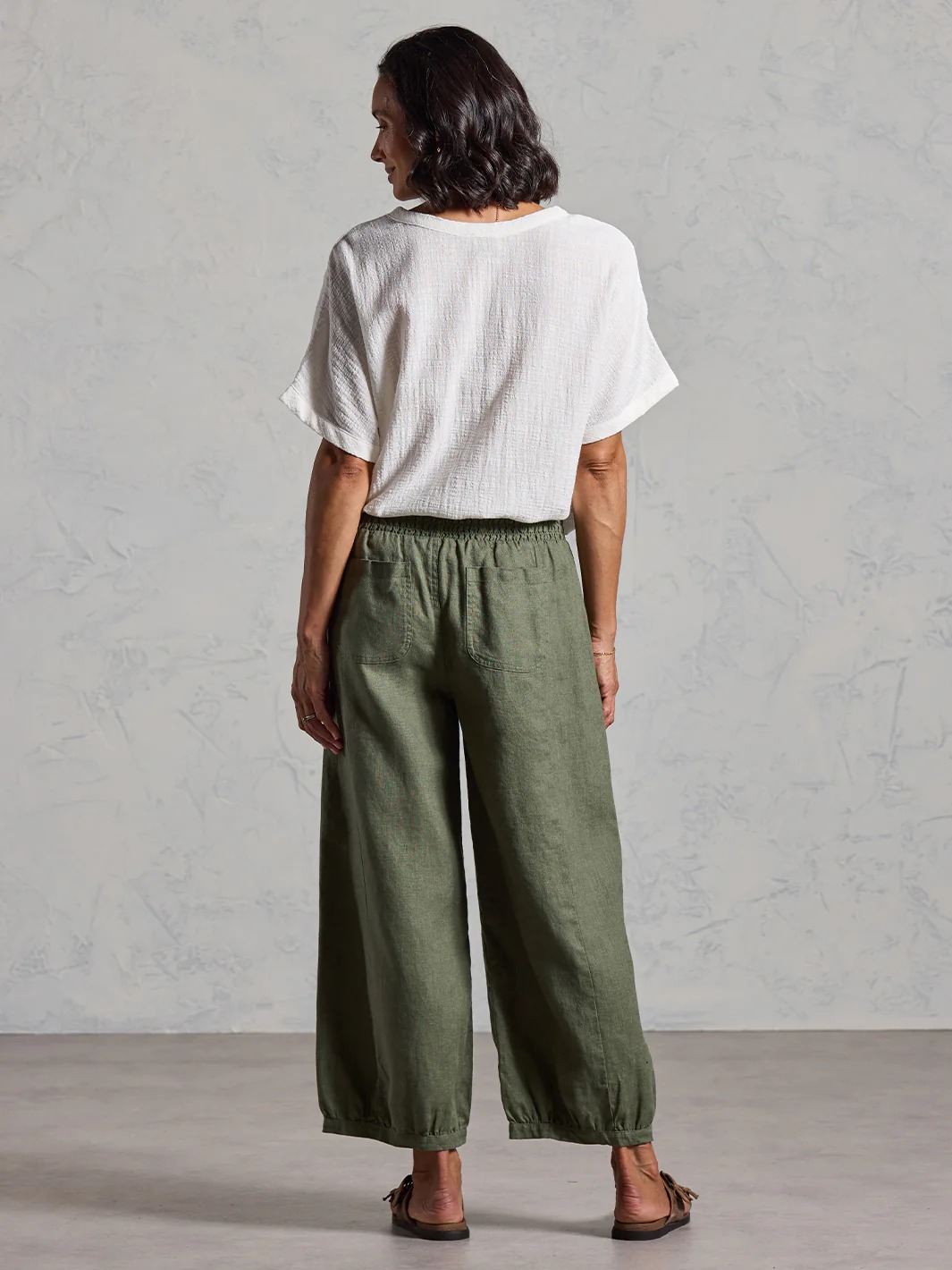 Sadhu French Linen Pants Navy