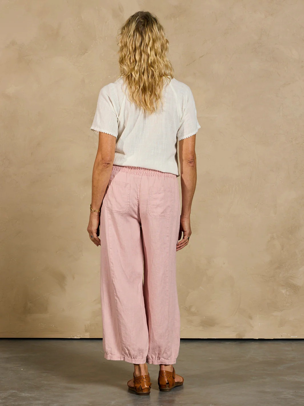 Sadhu French Linen Pants Navy