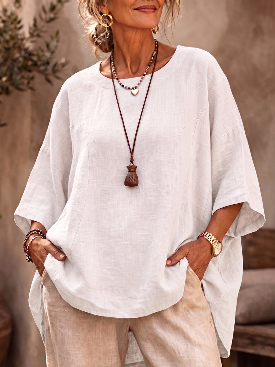 Cozy Casual Batwing-sleeve Shirt