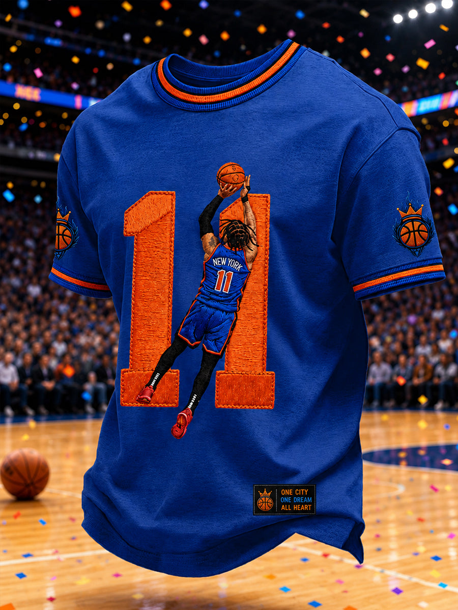 Men's Classic Basketball Fan Graphic Short Sleeve T-shirt