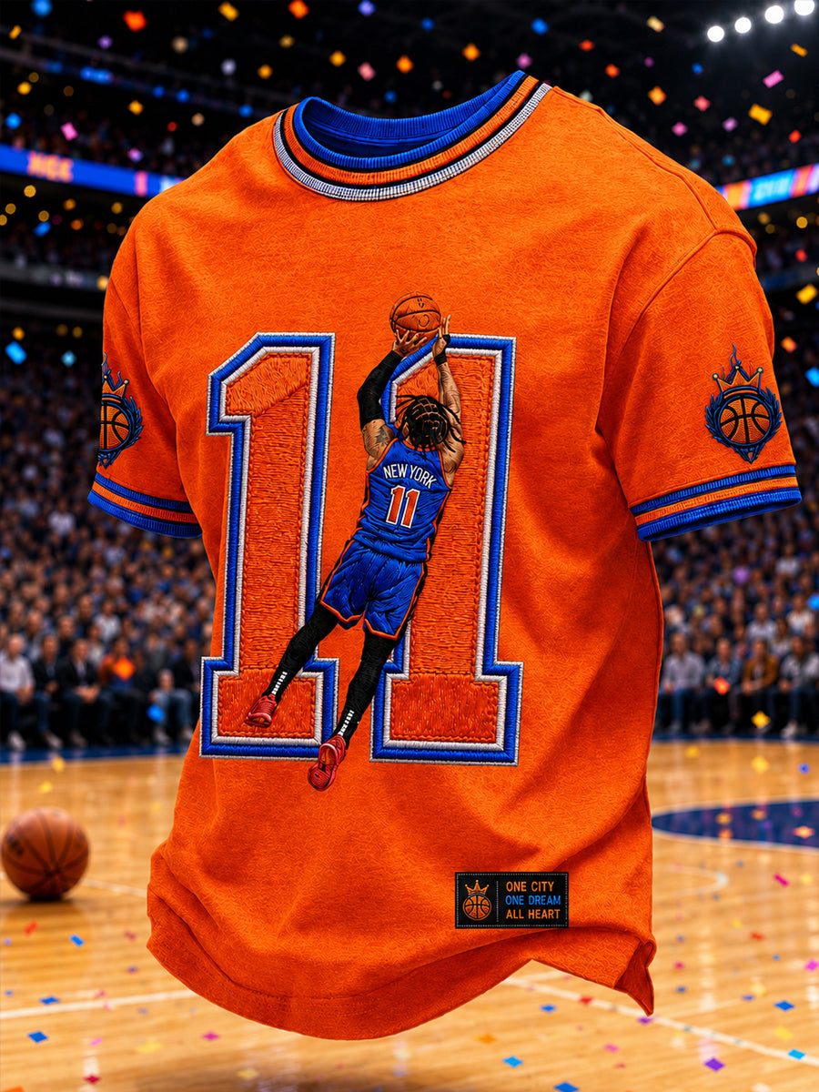 Men's Classic Basketball Fan Graphic Short Sleeve T-shirt