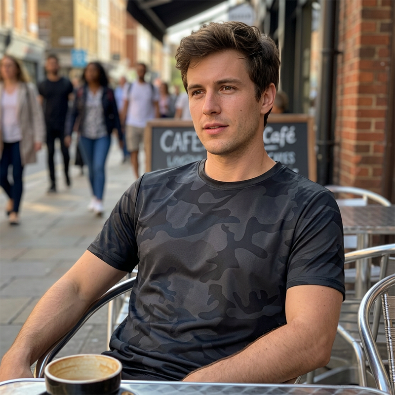 👕 50% OFF NOW! 🌿 Men's Quick Dry Camouflage Sports T-Shirt – Breathable & lightweight – Moisture-wicking perfect for gym