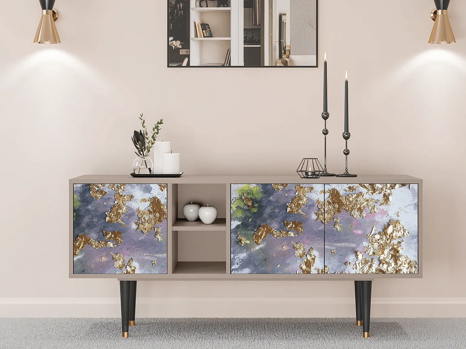 Wohnzimmer und Flur,Wohnzimmermöbel,TV-Board-HOMAVEXO