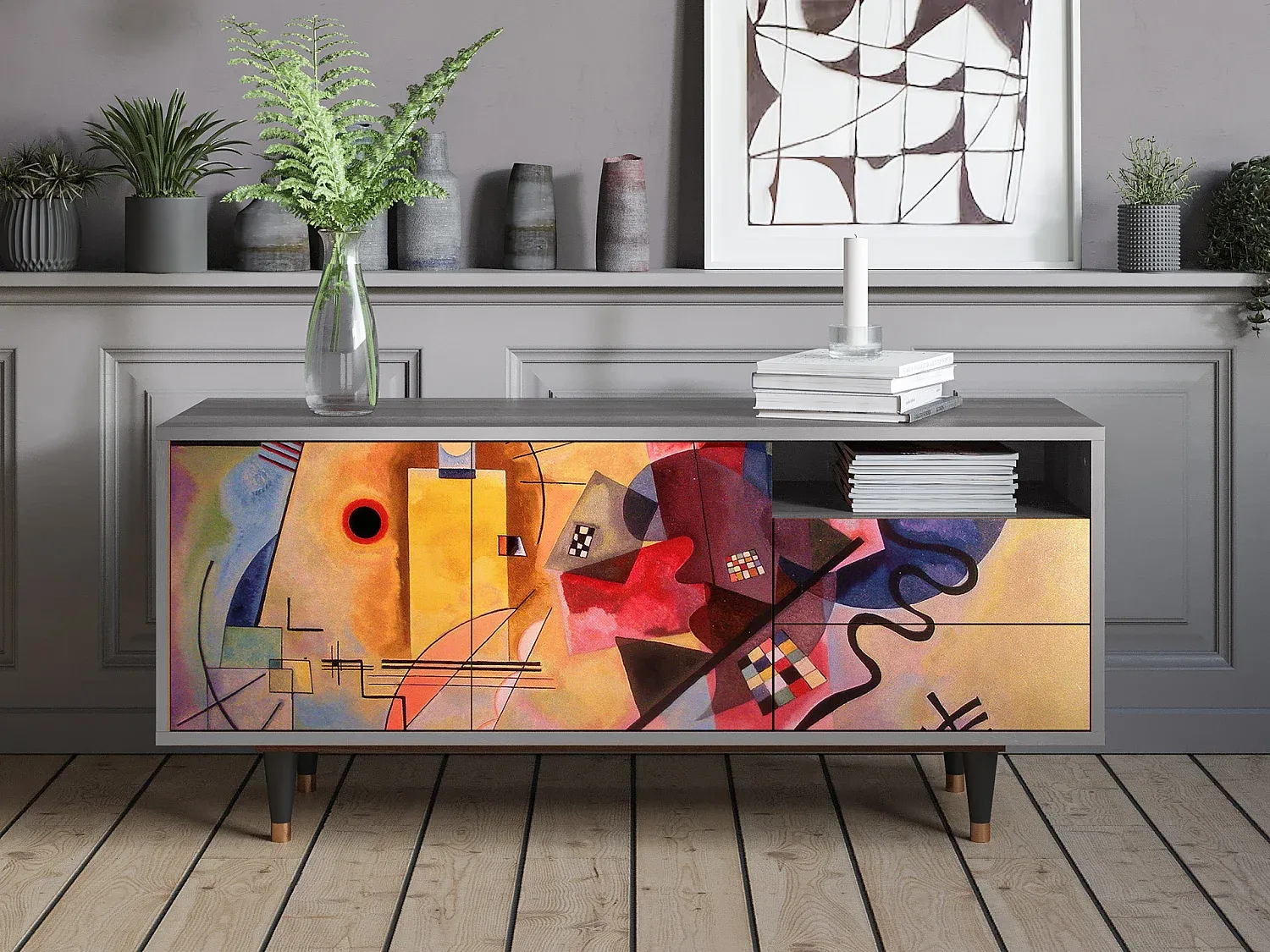 Wohnzimmer und Flur,Wohnzimmermöbel,TV-Board-HOMAVEXO