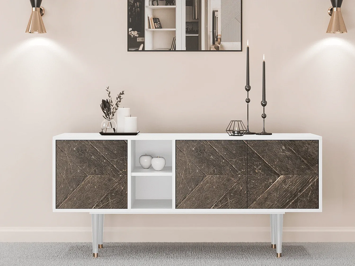 Wohnzimmer und Flur,Wohnzimmermöbel,TV-Board-HOMAVEXO